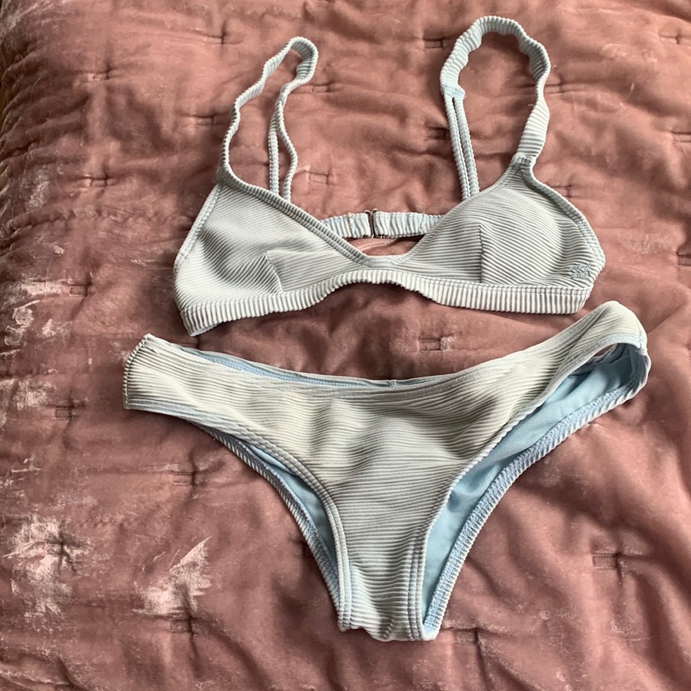 light blue bikini
